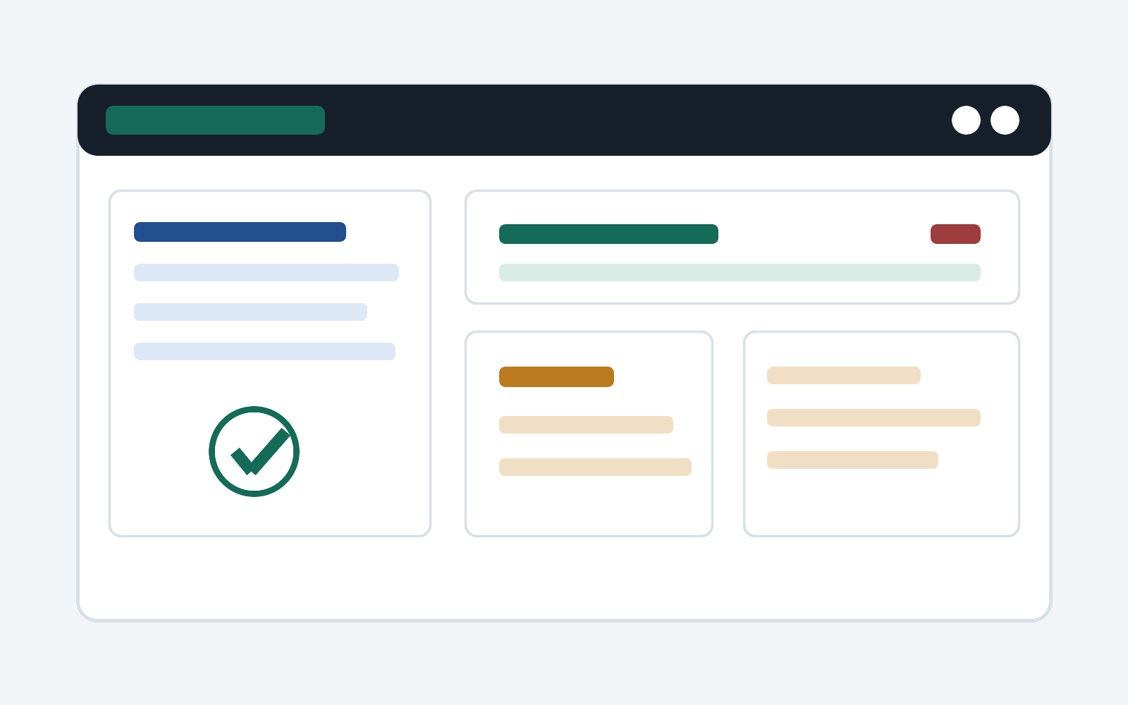 A company profile onboarding workspace with verification status and supplier data sections